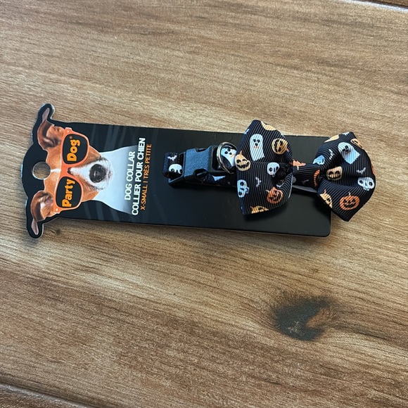 🤍Party Dog Halloween Collar with Bow Tie - Picture 6 of 8